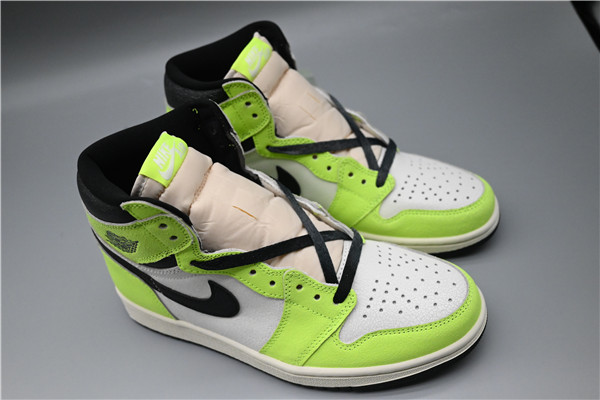 Men's Running Weapon Air Jordan 1 White/Green Shoes 0210 Men's Running Weapon Air Jordan 1 White/Green Shoes 0210
